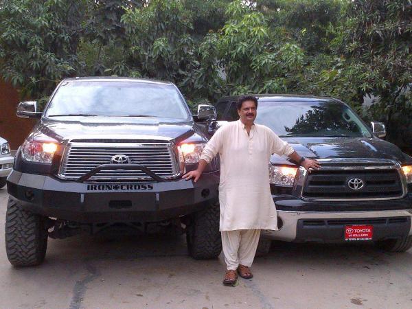 Nabil Gabol with his cars