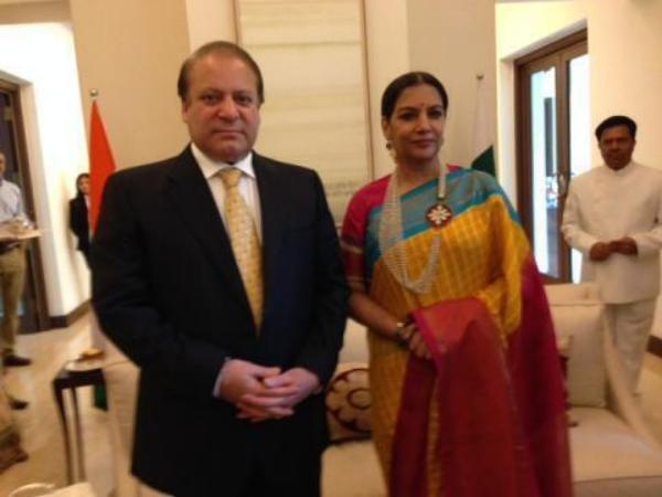 Nawaz Sharif With Shabana Azmi