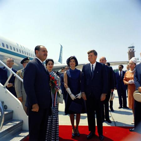 President John F. Kennedy Receiving President Ayub at Andrews AFB