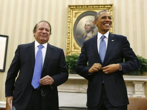 US President Obama hosts a meeting with PM Nawaz Sharif