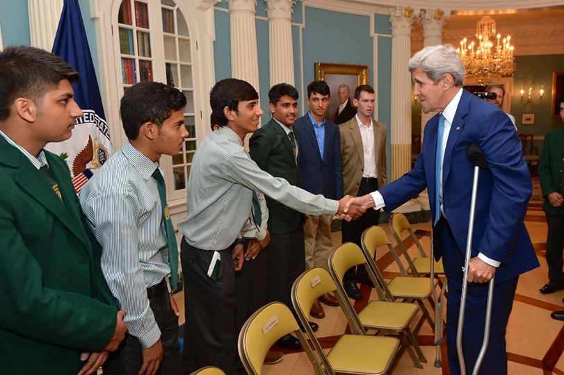 United States Secretary of State John Kerry With Peshawar Army Public School