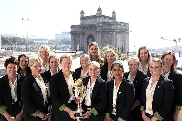 Australian Women Cricket Team after winning Cricket World Cup 2013