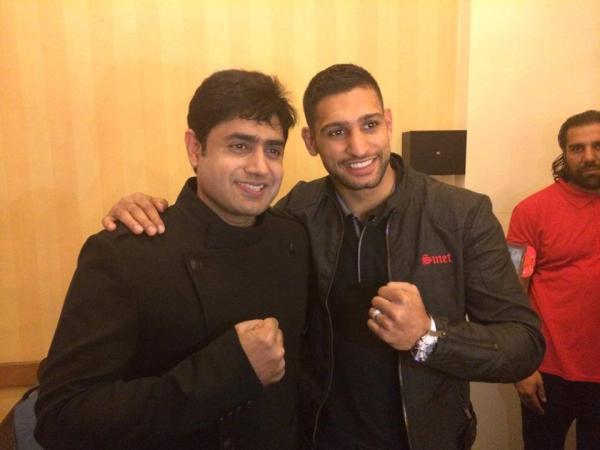 Boxer Amir khan with Abrar ul Haq