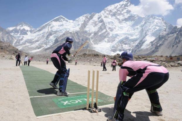 Cricket on Mount Everest in Nepal
