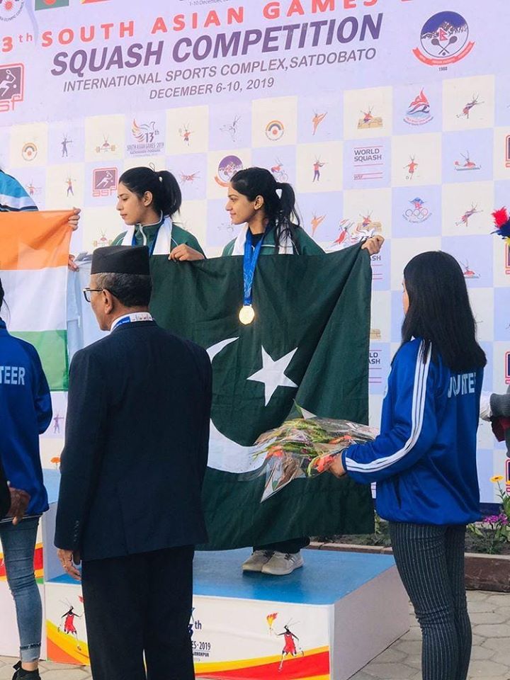 Madina Zafar And Faiza Zafar Win Bronze Medal In Squash Event At South Asian Games 2019