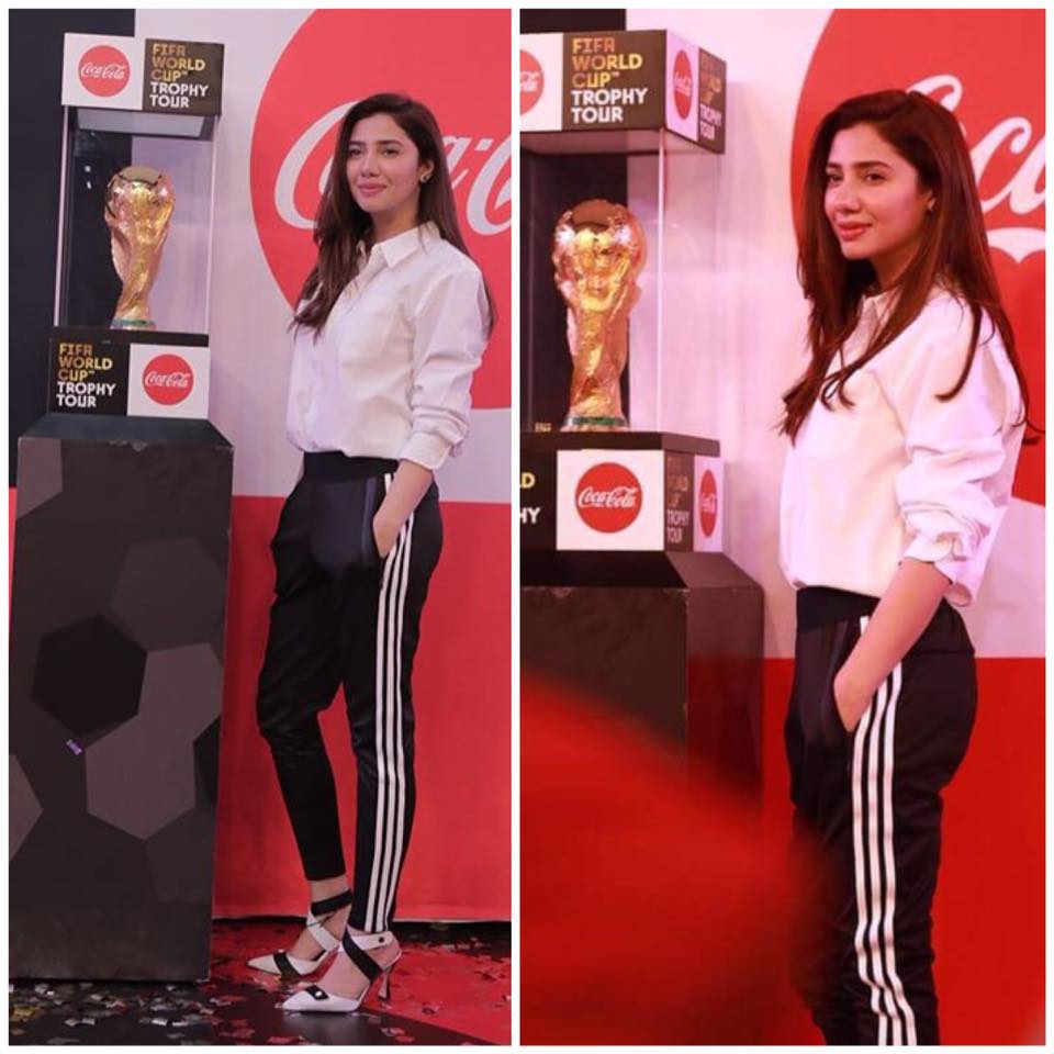 Mahira Khan At The FIFA Trophy Unveiling Ceremony