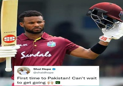 West Indies ODI Captain Shai Hope Excited To Be In Pakistan