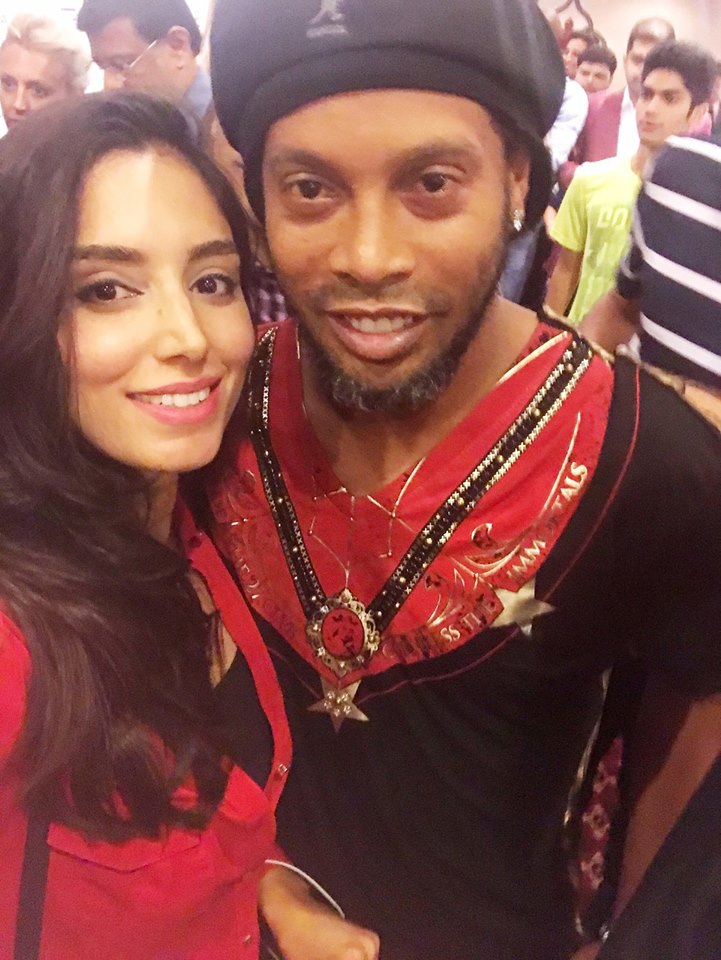 Zainab With Ronaldinho